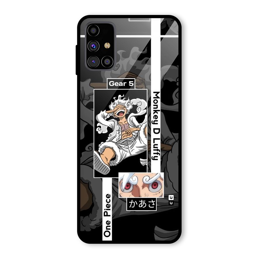Monkey D luffy New Gear Glass Back Case for Galaxy M31s