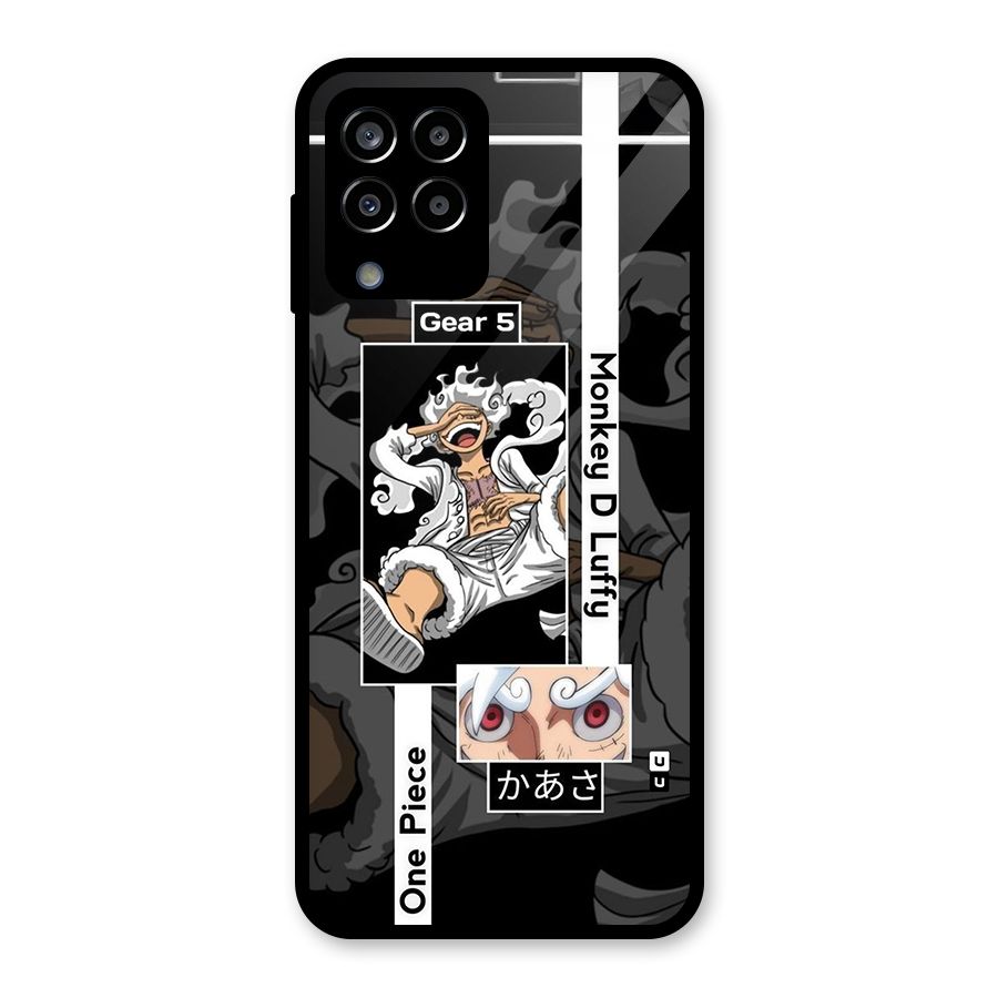 Monkey D luffy New Gear Glass Back Case for Galaxy M33