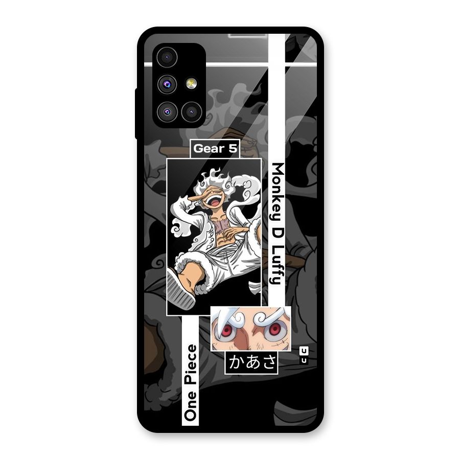 Monkey D luffy New Gear Glass Back Case for Galaxy M51