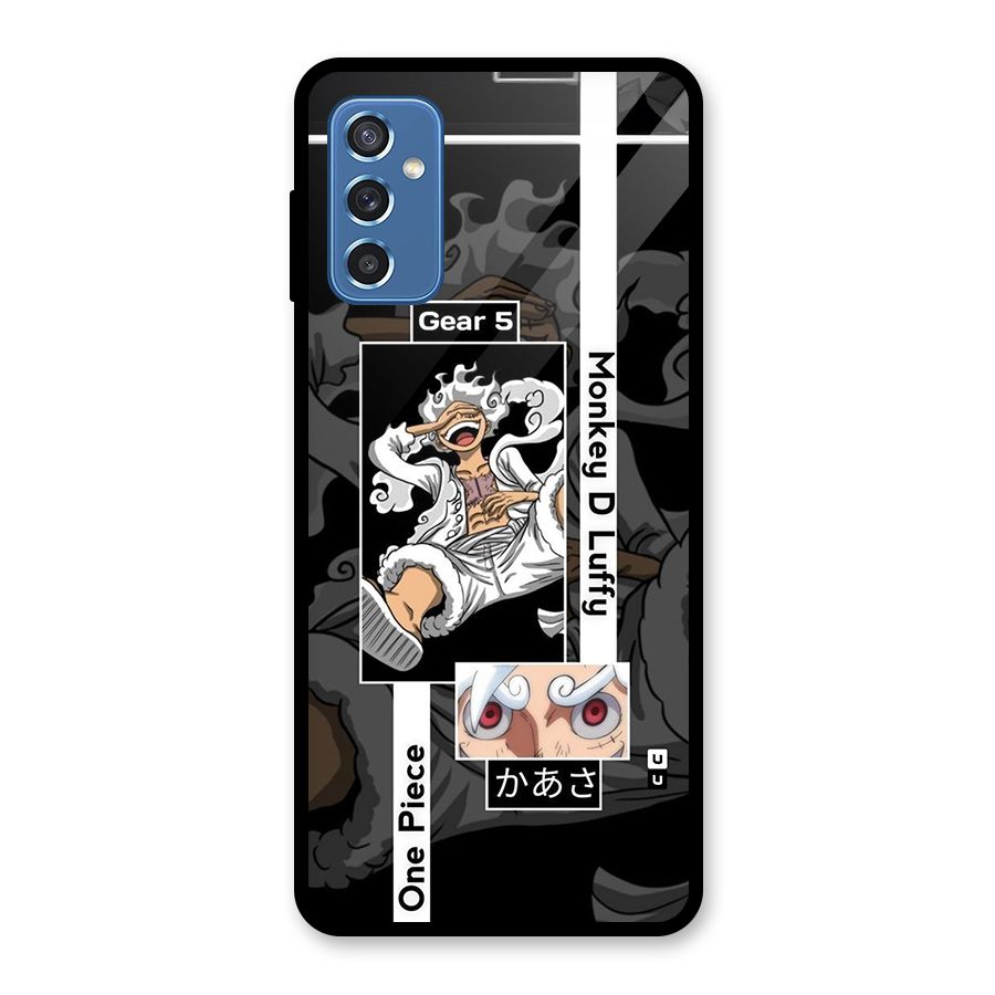 Monkey D luffy New Gear Glass Back Case for Galaxy M52 5G