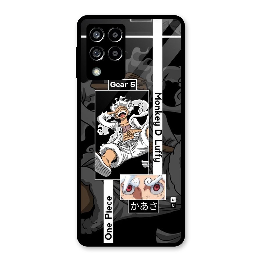Monkey D luffy New Gear Glass Back Case for Galaxy M53 5G