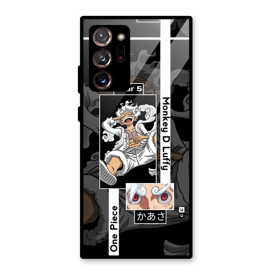 Monkey D luffy New Gear Glass Back Case for Galaxy Note 20 Ultra