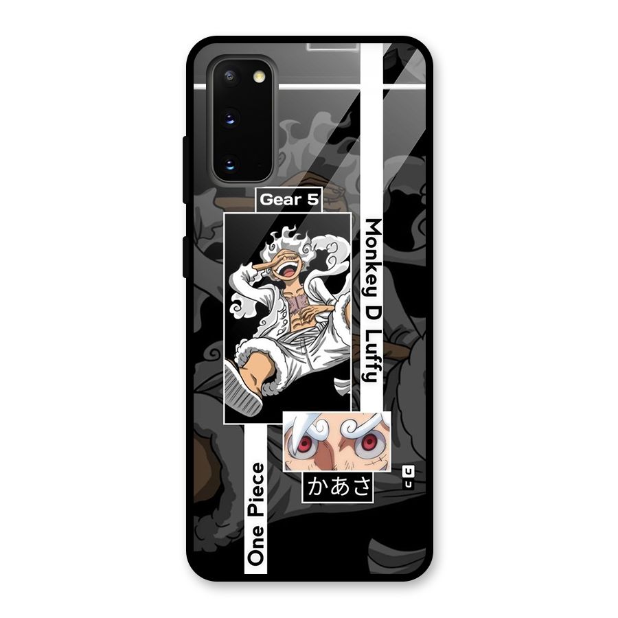 Monkey D luffy New Gear Glass Back Case for Galaxy S20