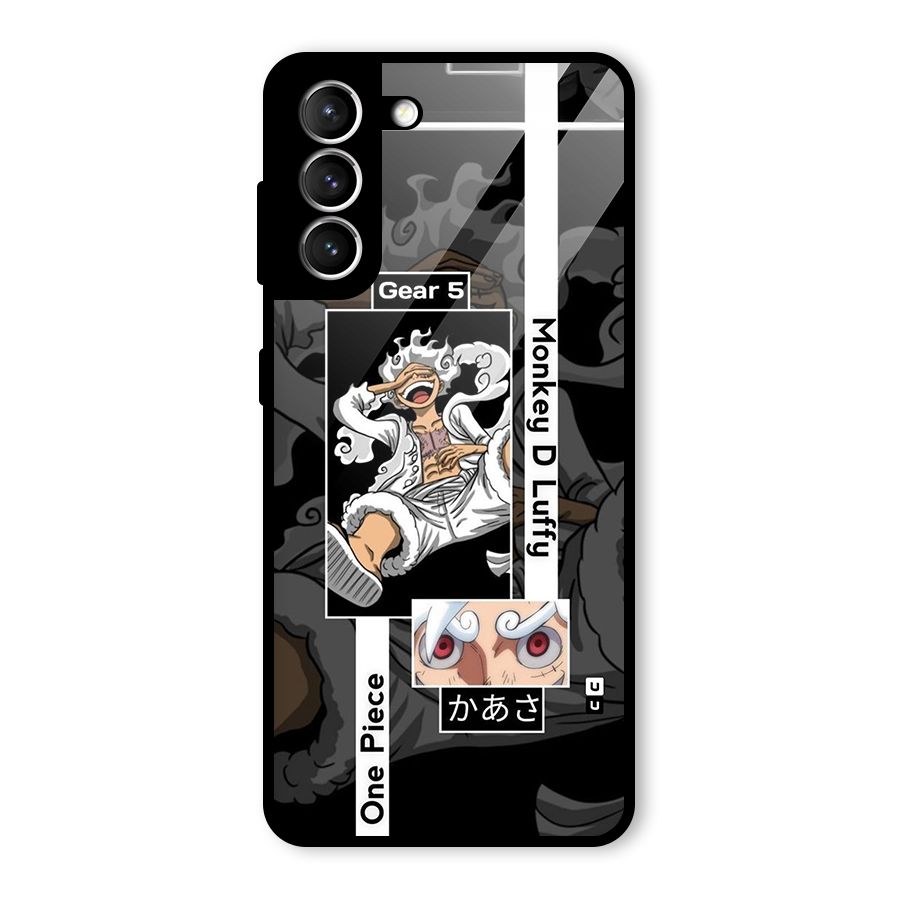 Monkey D luffy New Gear Glass Back Case for Galaxy S21 5G