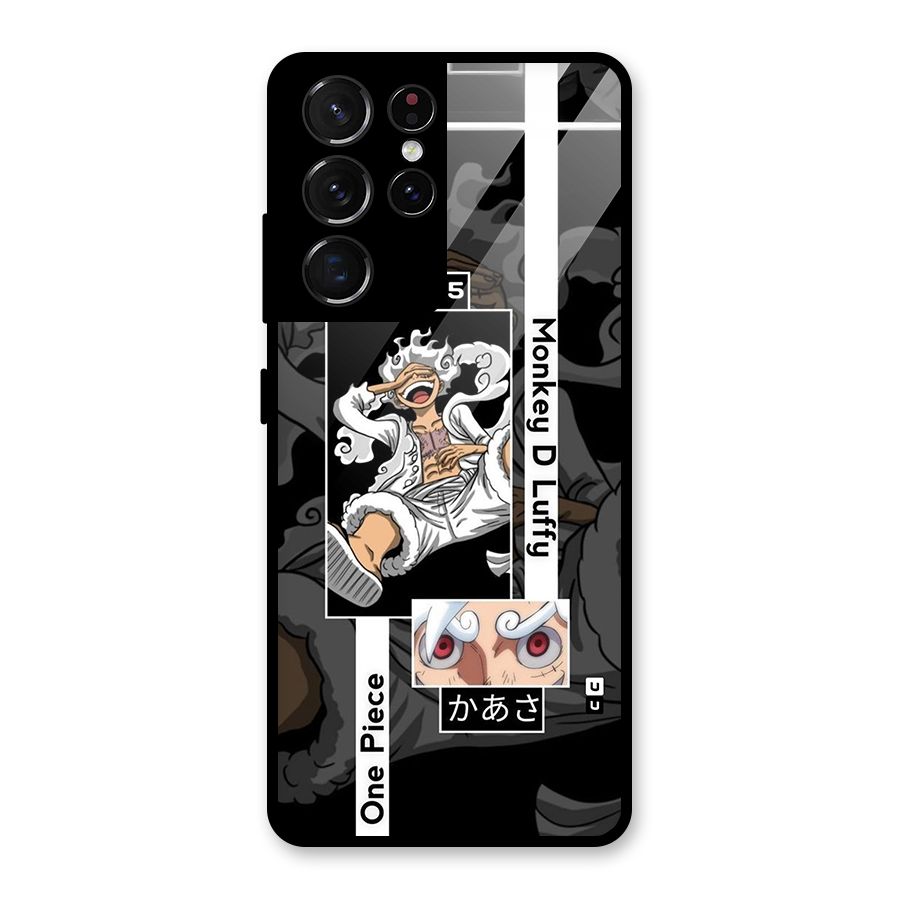 Monkey D luffy New Gear Glass Back Case for Galaxy S21 Ultra 5G