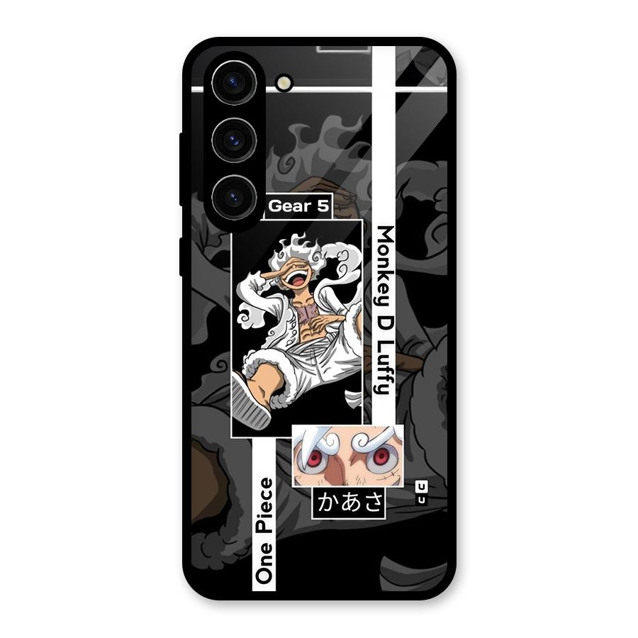 Monkey D luffy New Gear Glass Back Case for Galaxy S23 Plus