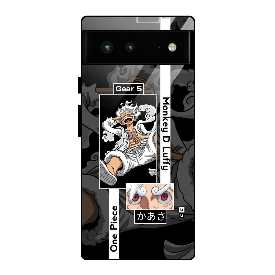 Monkey D luffy New Gear Glass Back Case for Google Pixel 6