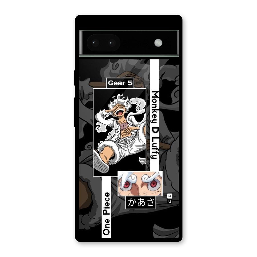 Monkey D luffy New Gear Glass Back Case for Google Pixel 6a