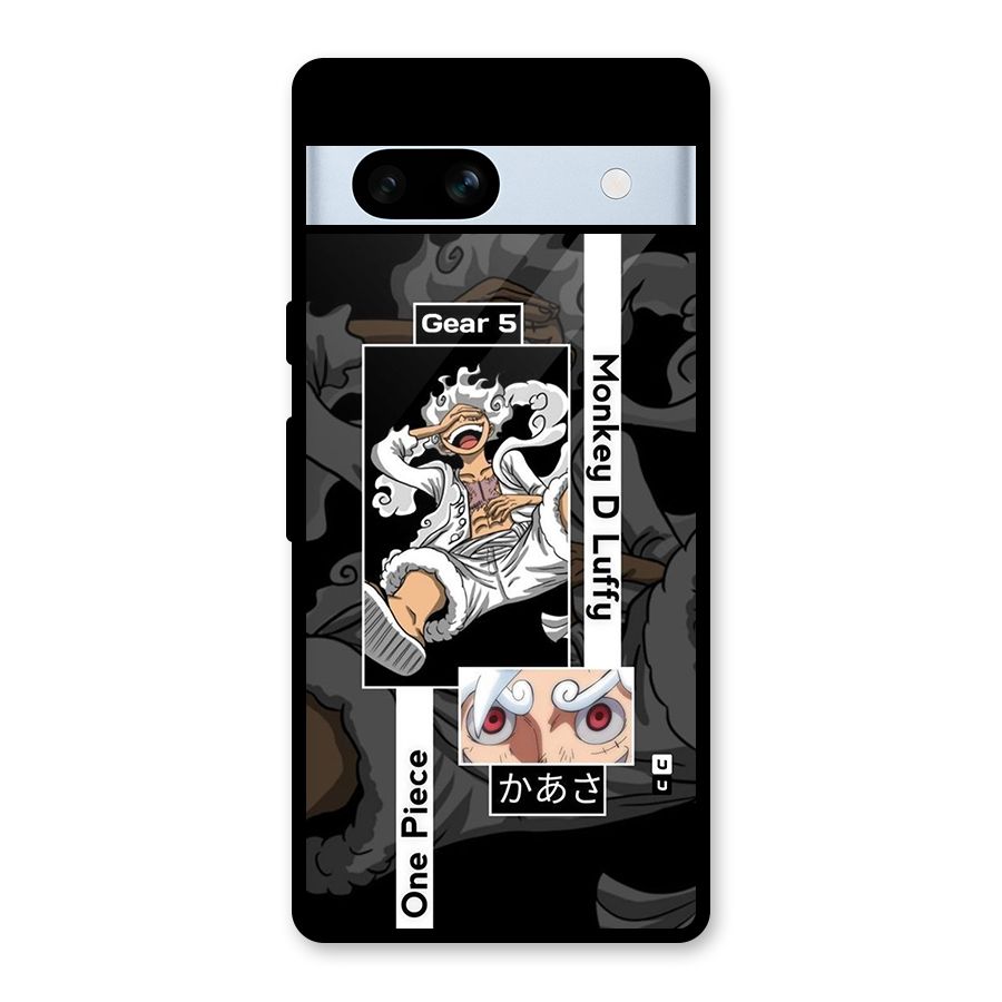 Monkey D luffy New Gear Glass Back Case for Google Pixel 7a