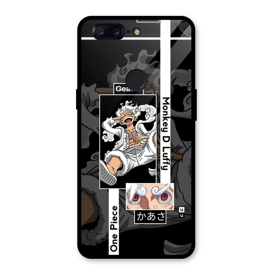 Monkey D luffy New Gear Glass Back Case for OnePlus 5T