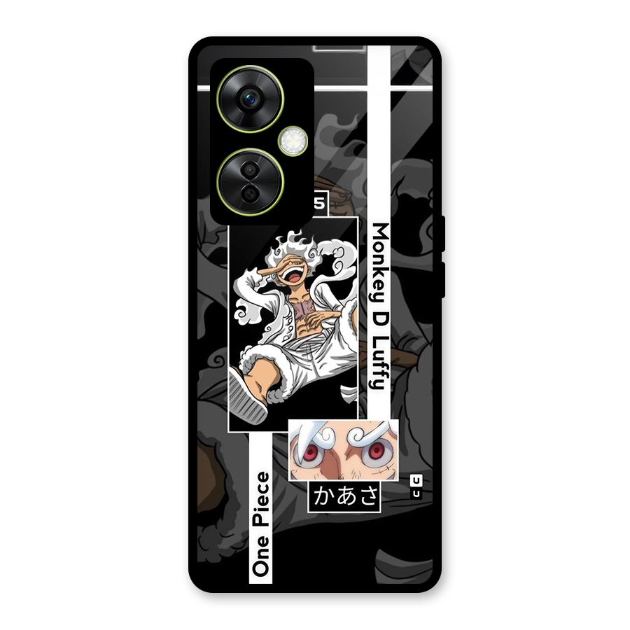 Monkey D luffy New Gear Glass Back Case for OnePlus Nord CE 3 Lite