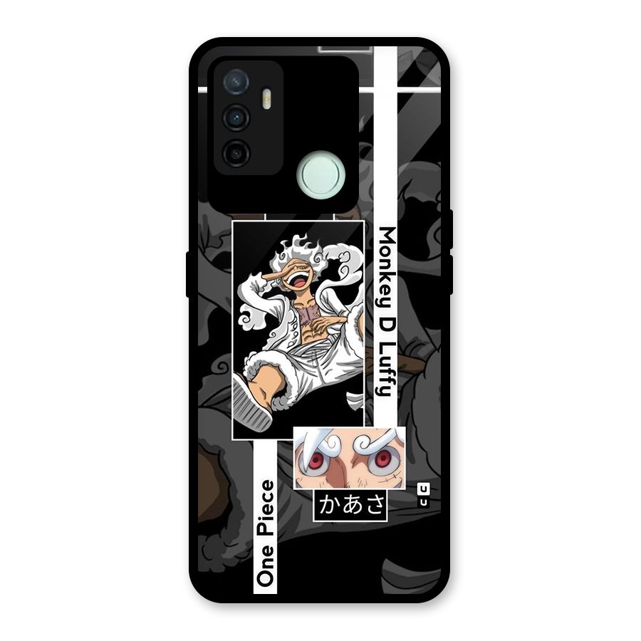 Monkey D luffy New Gear Glass Back Case for Oppo A53