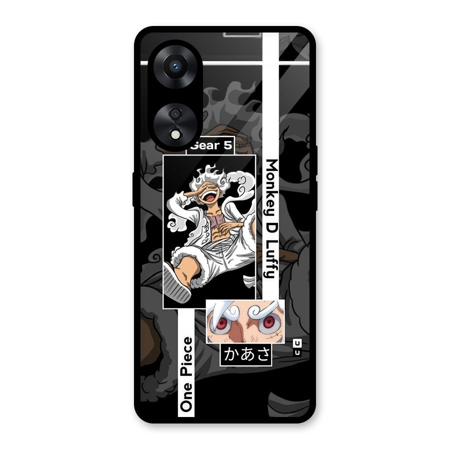 Monkey D luffy New Gear Glass Back Case for Oppo A78