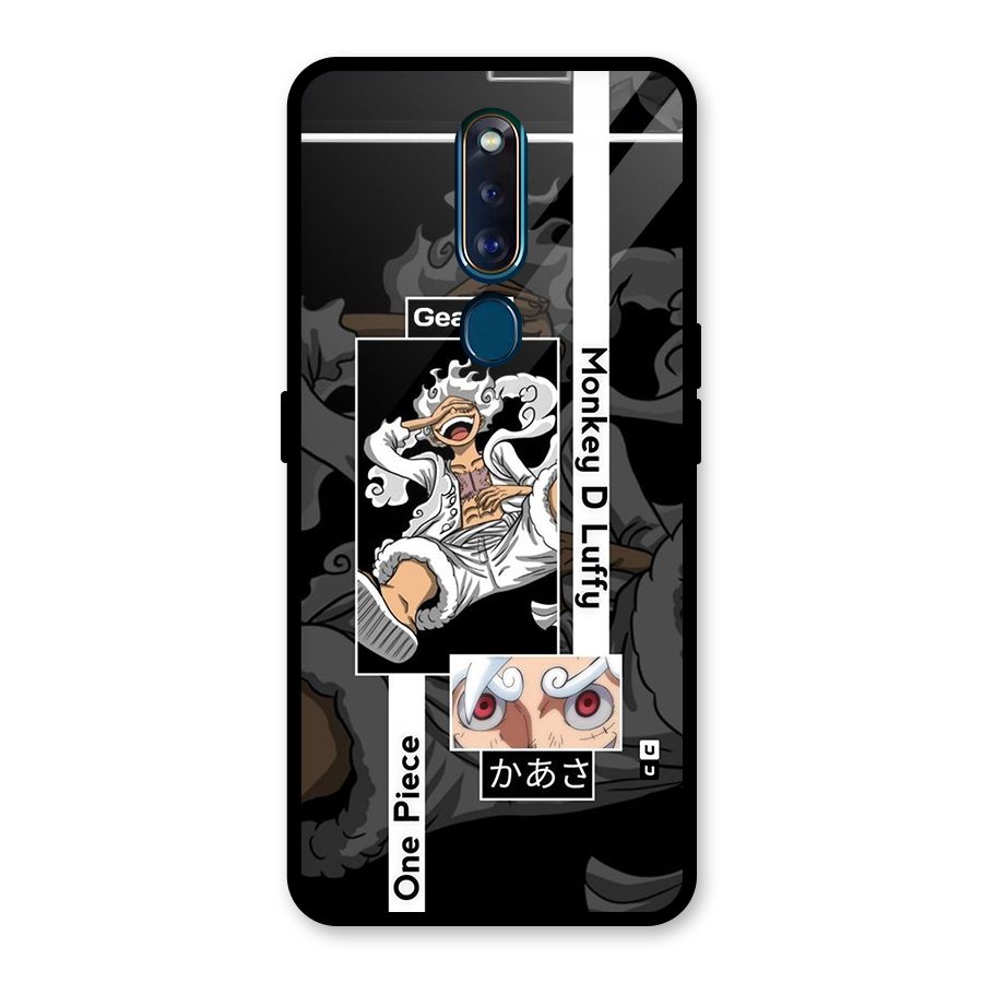 Monkey D luffy New Gear Glass Back Case for Oppo F11 Pro