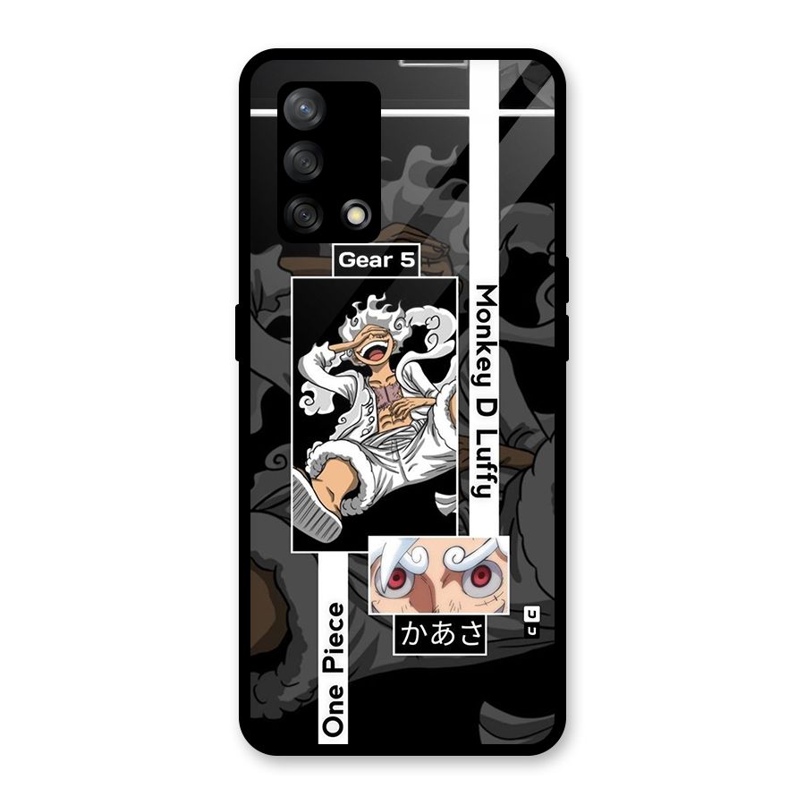 Monkey D luffy New Gear Glass Back Case for Oppo F19