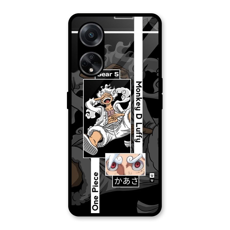 Monkey D luffy New Gear Glass Back Case for Oppo F23