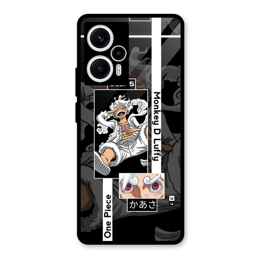 Monkey D luffy New Gear Glass Back Case for Poco F5
