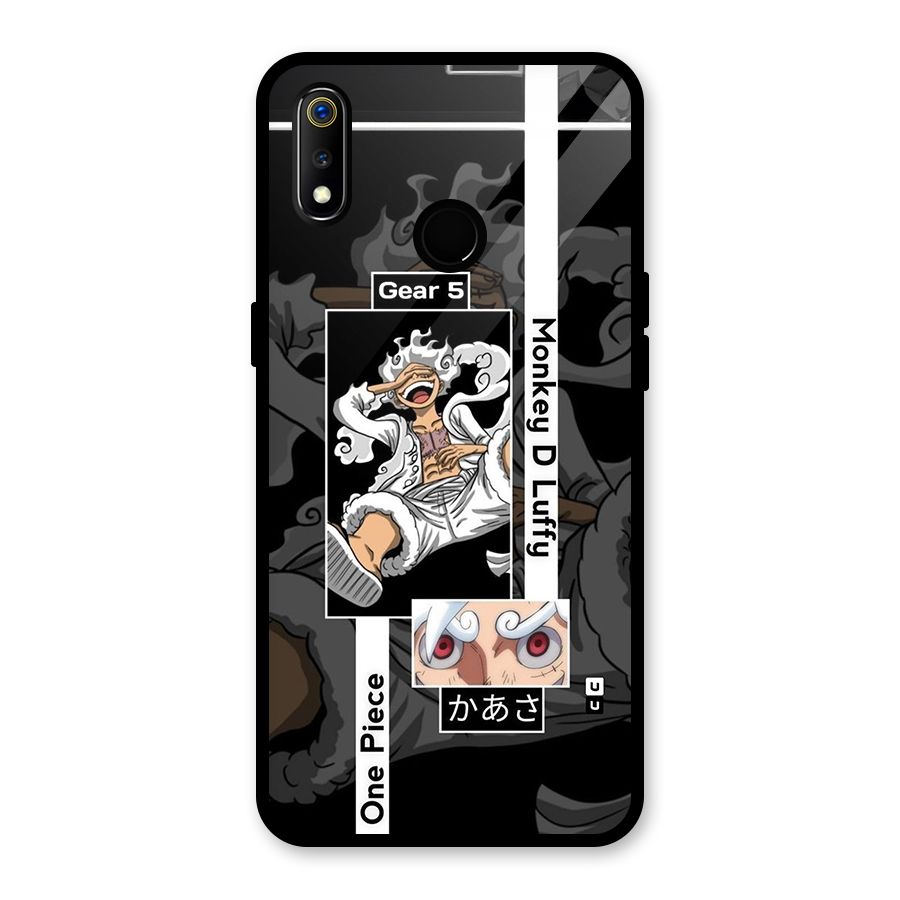 Monkey D luffy New Gear Glass Back Case for Realme 3i