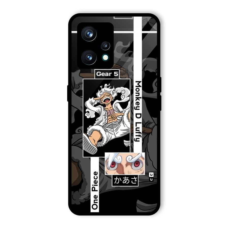 Monkey D luffy New Gear Glass Back Case for Realme 9 Pro Plus 5G