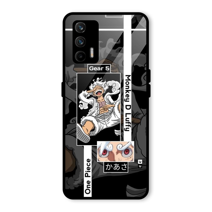 Monkey D luffy New Gear Glass Back Case for Realme X7 Max