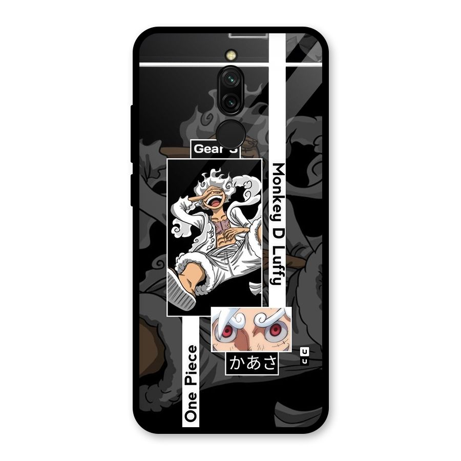Monkey D luffy New Gear Glass Back Case for Redmi 8