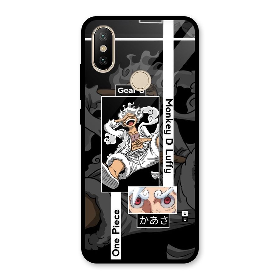 Monkey D luffy New Gear Glass Back Case for Redmi A2