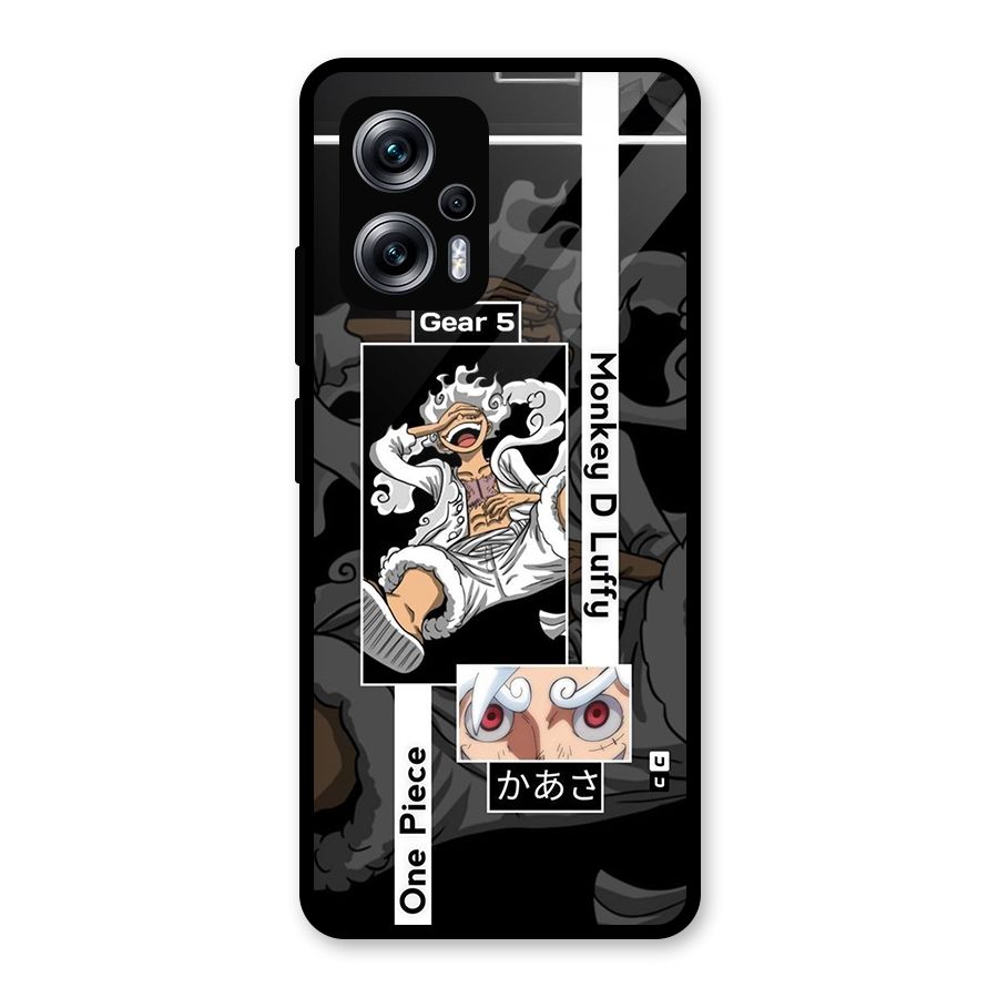 Monkey D luffy New Gear Glass Back Case for Redmi K50i