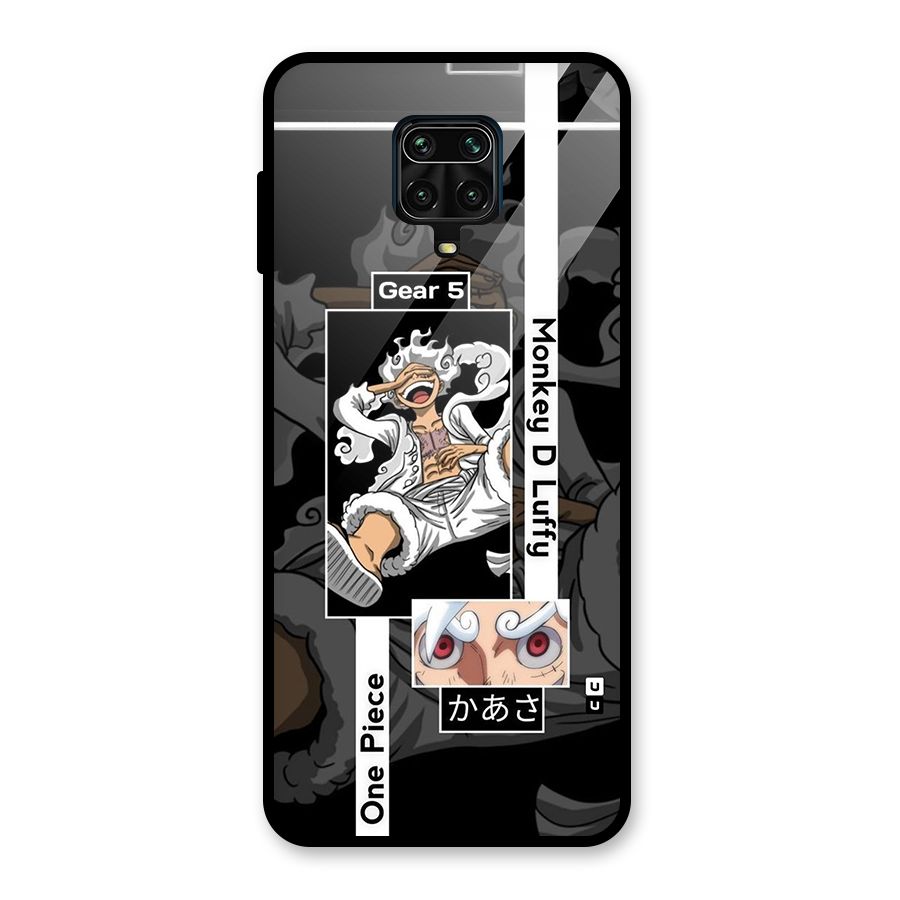 Monkey D luffy New Gear Glass Back Case for Redmi Note 10 Lite