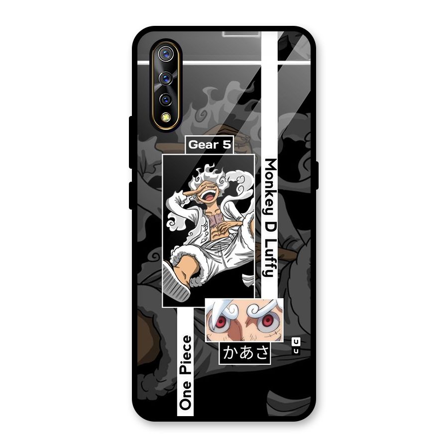 Monkey D luffy New Gear Glass Back Case for Vivo S1