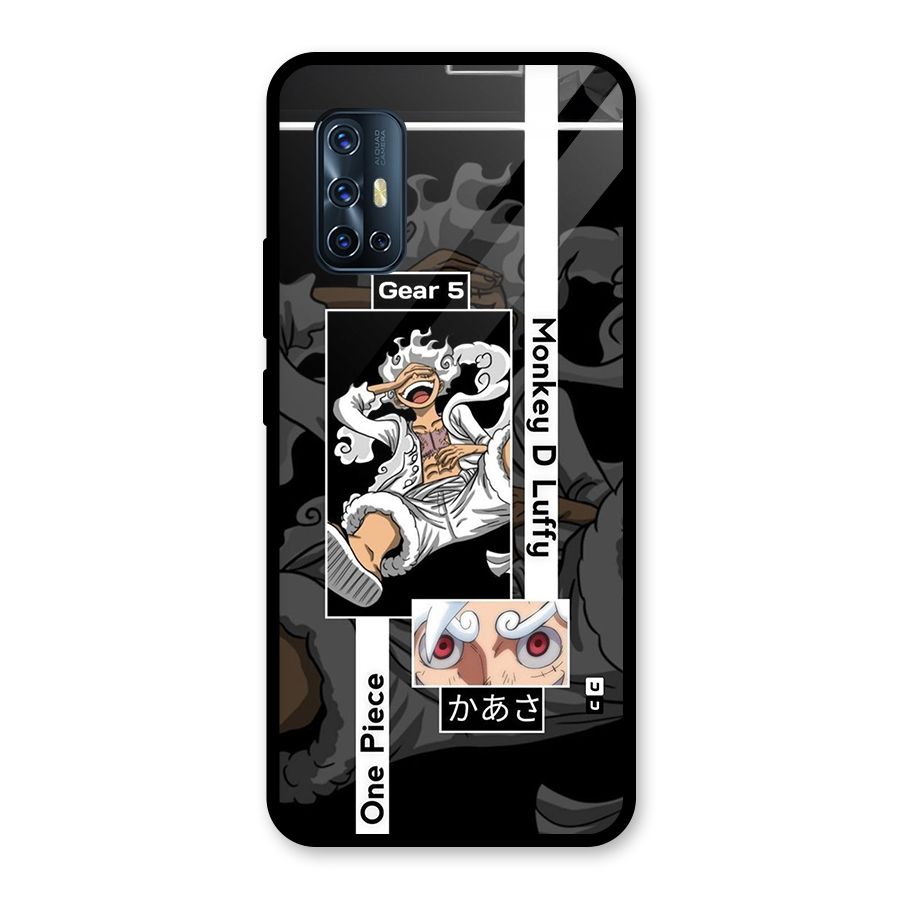 Monkey D luffy New Gear Glass Back Case for Vivo V17