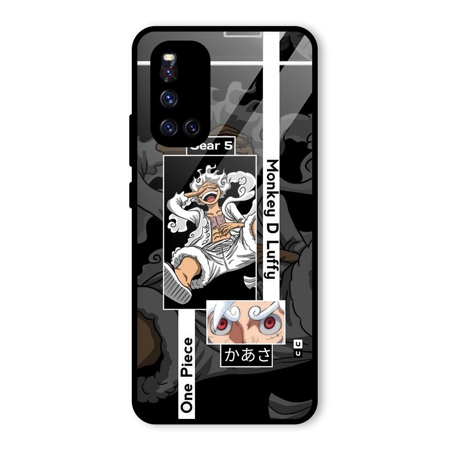 Monkey D luffy New Gear Glass Back Case for Vivo V19