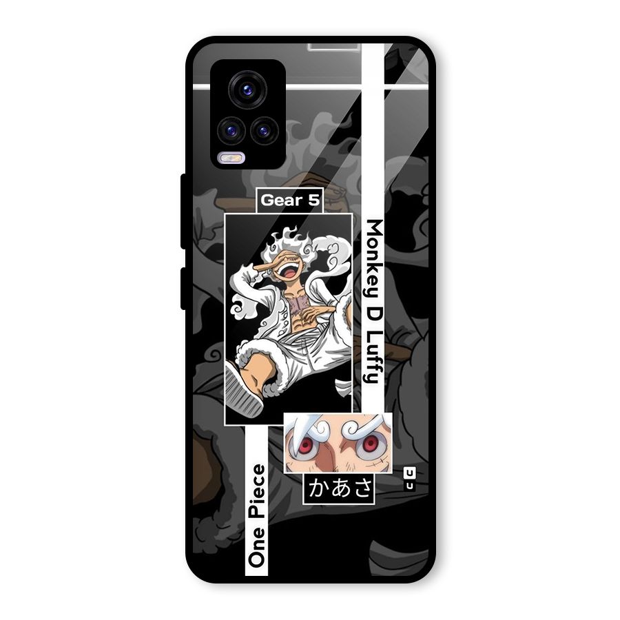Monkey D luffy New Gear Glass Back Case for Vivo V20