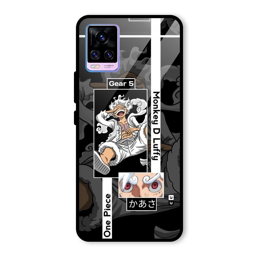Monkey D luffy New Gear Glass Back Case for Vivo V20 Pro
