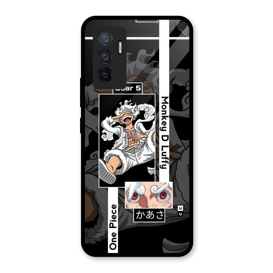 Monkey D luffy New Gear Glass Back Case for Vivo V23e
