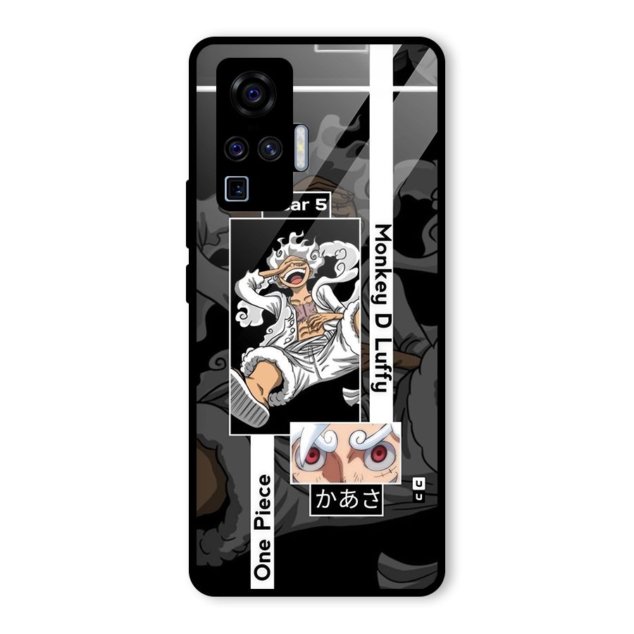 Monkey D luffy New Gear Glass Back Case for Vivo X50 Pro