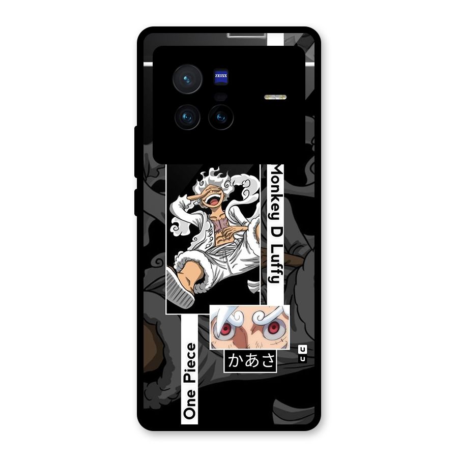 Monkey D luffy New Gear Glass Back Case for Vivo X80