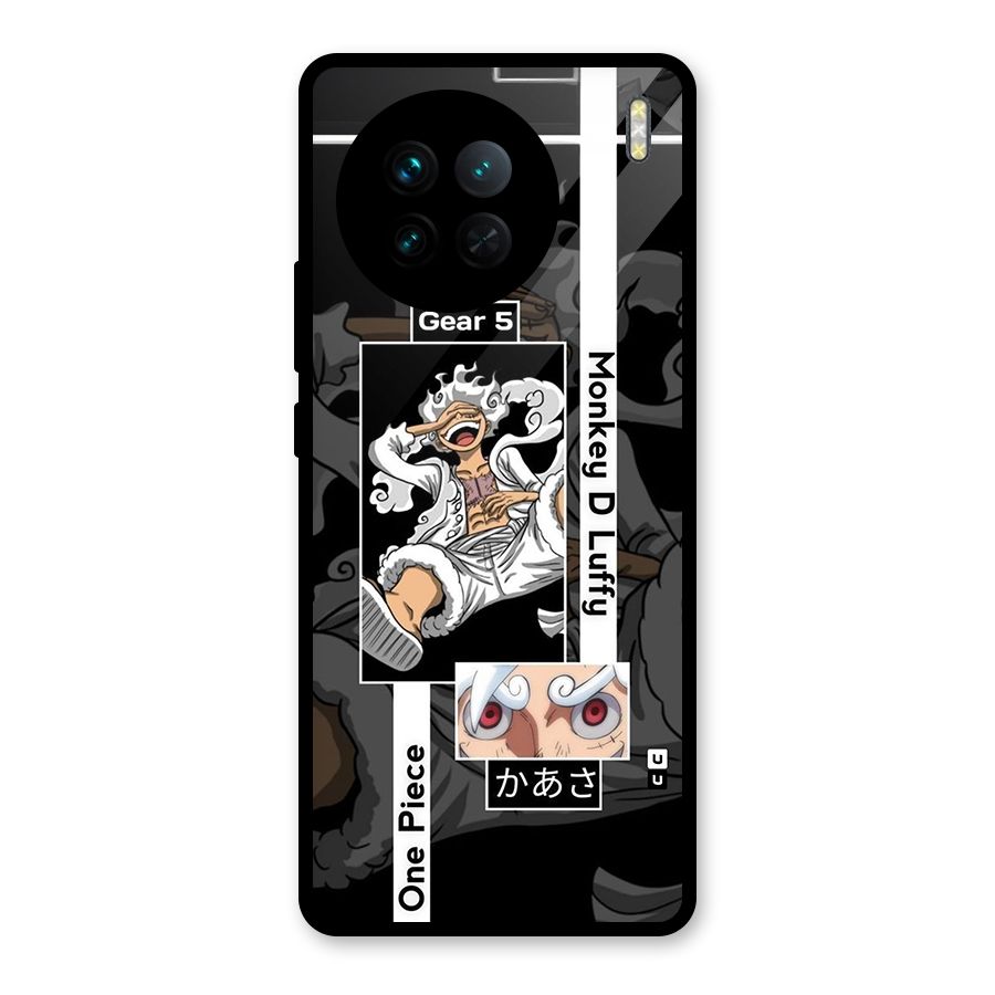 Monkey D luffy New Gear Glass Back Case for Vivo X90