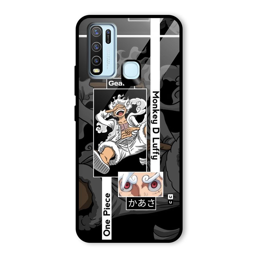 Monkey D luffy New Gear Glass Back Case for Vivo Y50