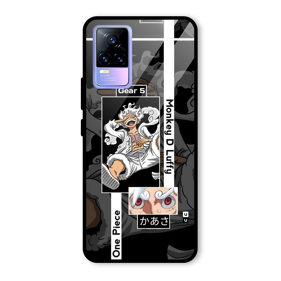 Monkey D luffy New Gear Glass Back Case for Vivo Y73