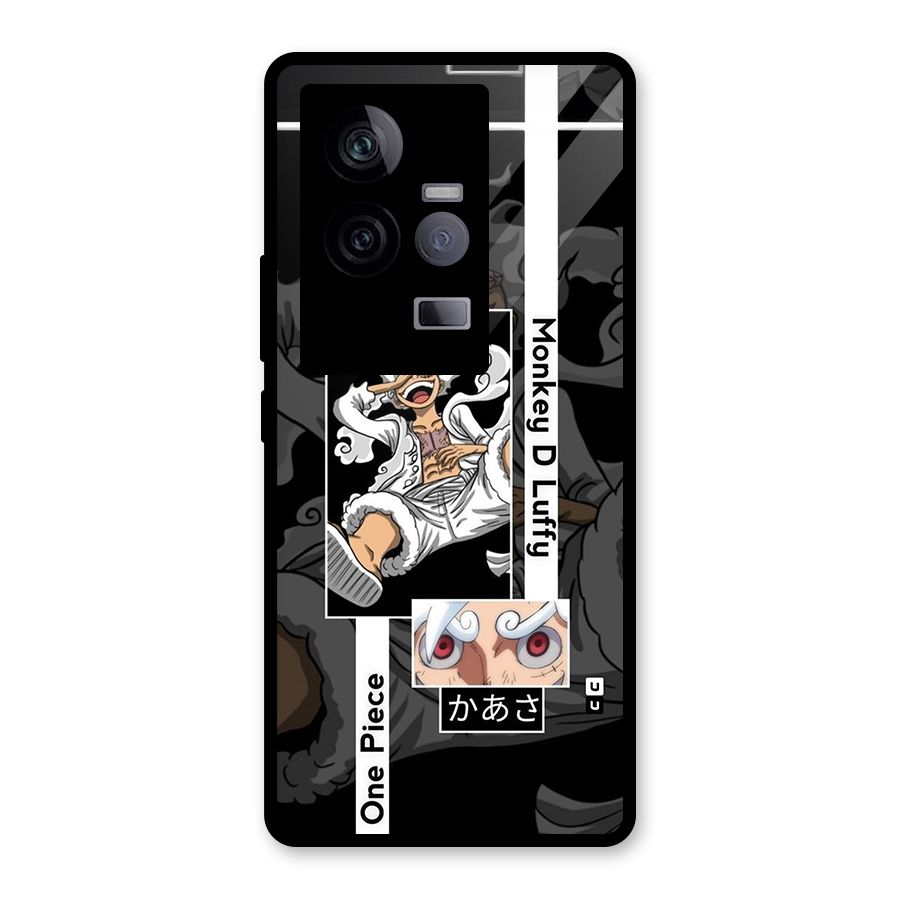Monkey D luffy New Gear Glass Back Case for Vivo iQOO 11 5G