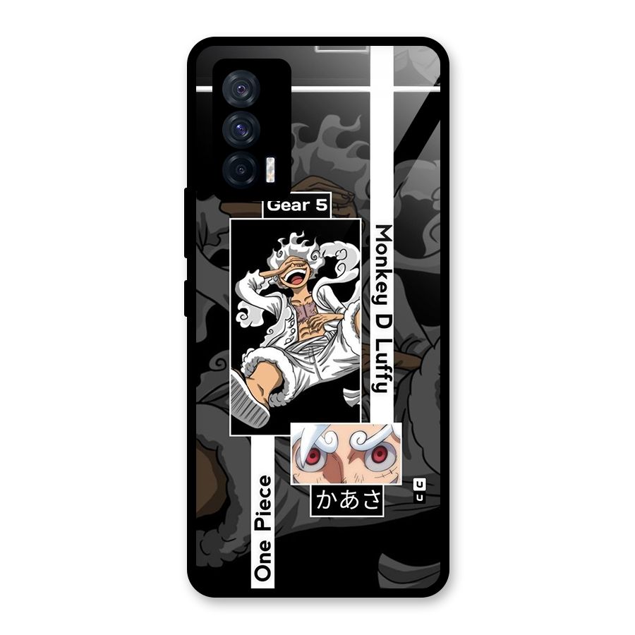 Monkey D luffy New Gear Glass Back Case for Vivo iQOO 7 5G