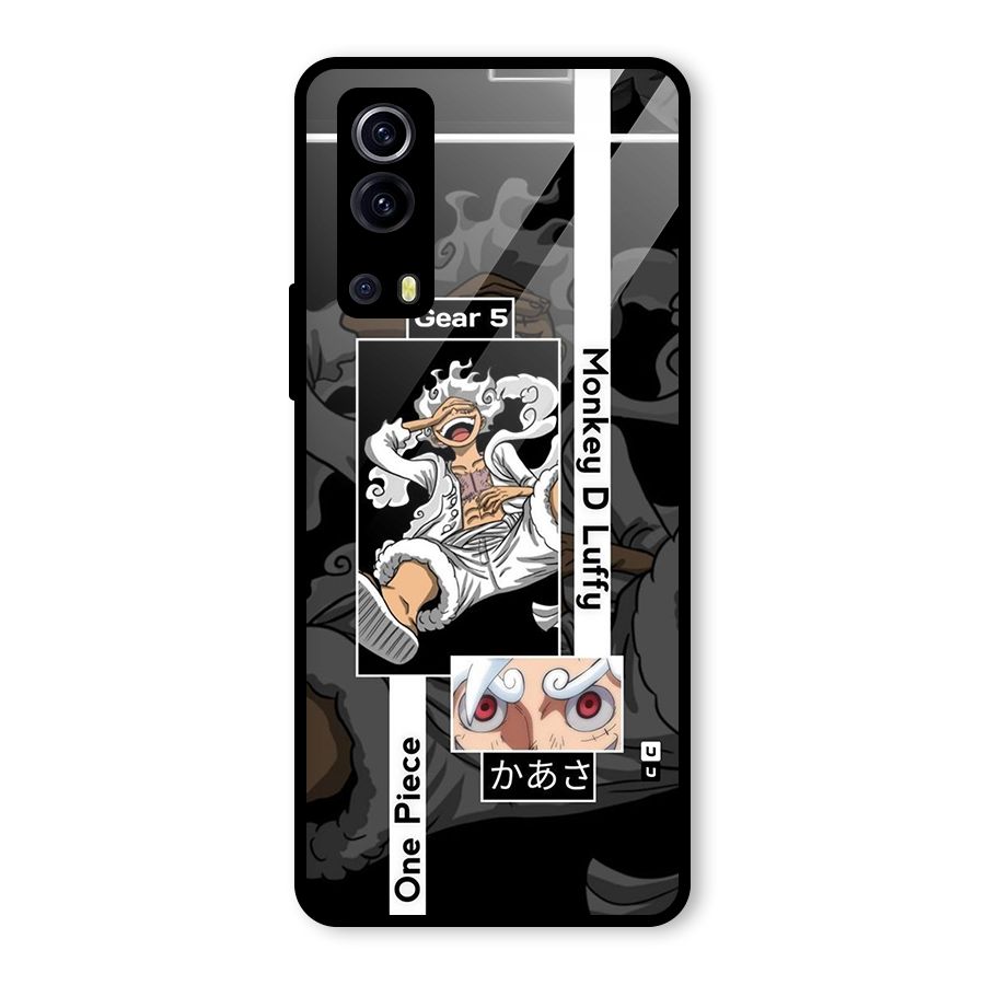 Monkey D luffy New Gear Glass Back Case for Vivo iQOO Z3