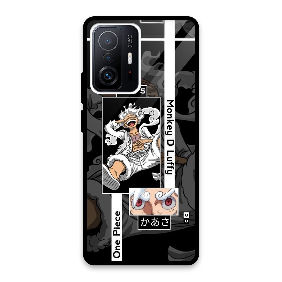 Monkey D luffy New Gear Glass Back Case for Xiaomi 11T Pro