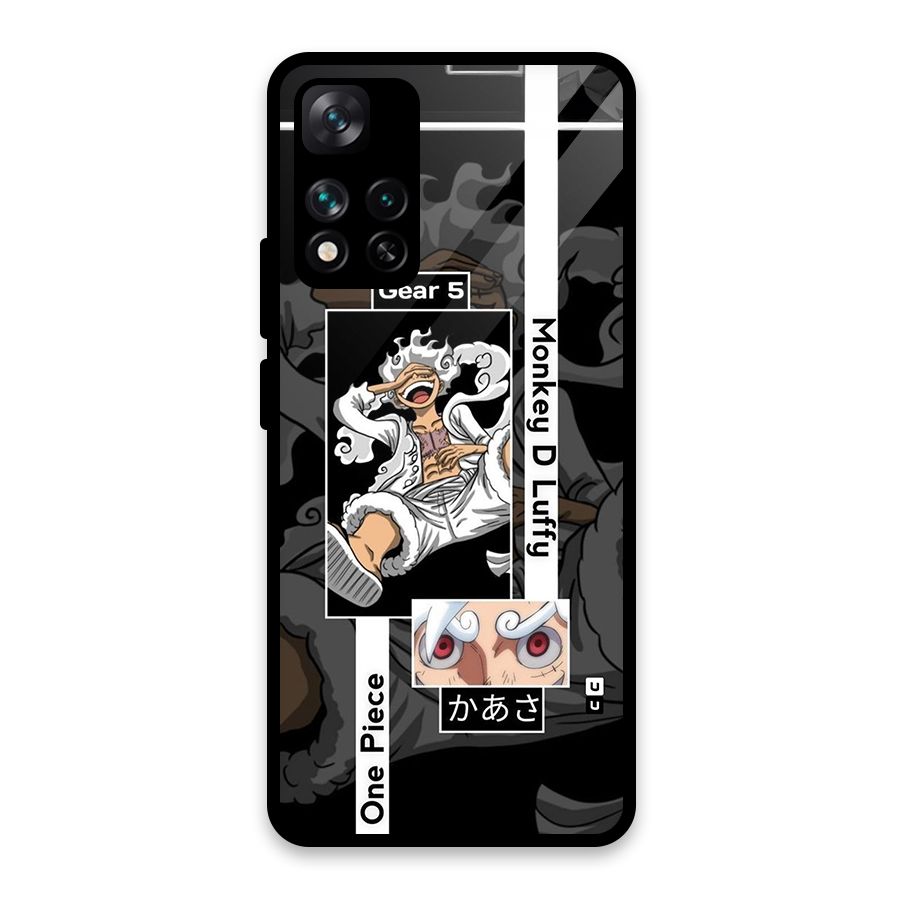 Monkey D luffy New Gear Glass Back Case for Xiaomi 11i HyperCharge 5G