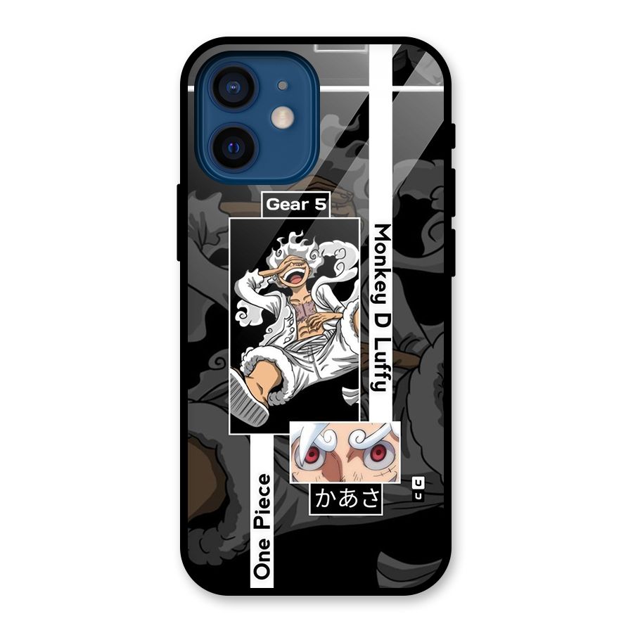 Monkey D luffy New Gear Glass Back Case for iPhone 12 Mini