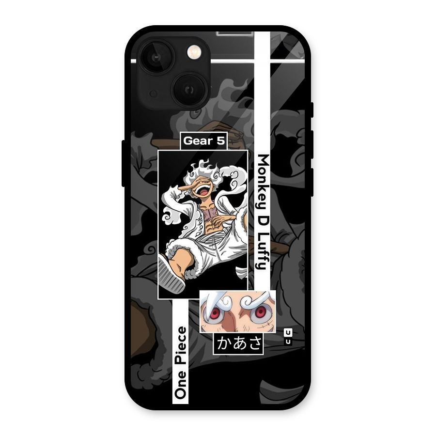 Monkey D luffy New Gear Glass Back Case for iPhone 13