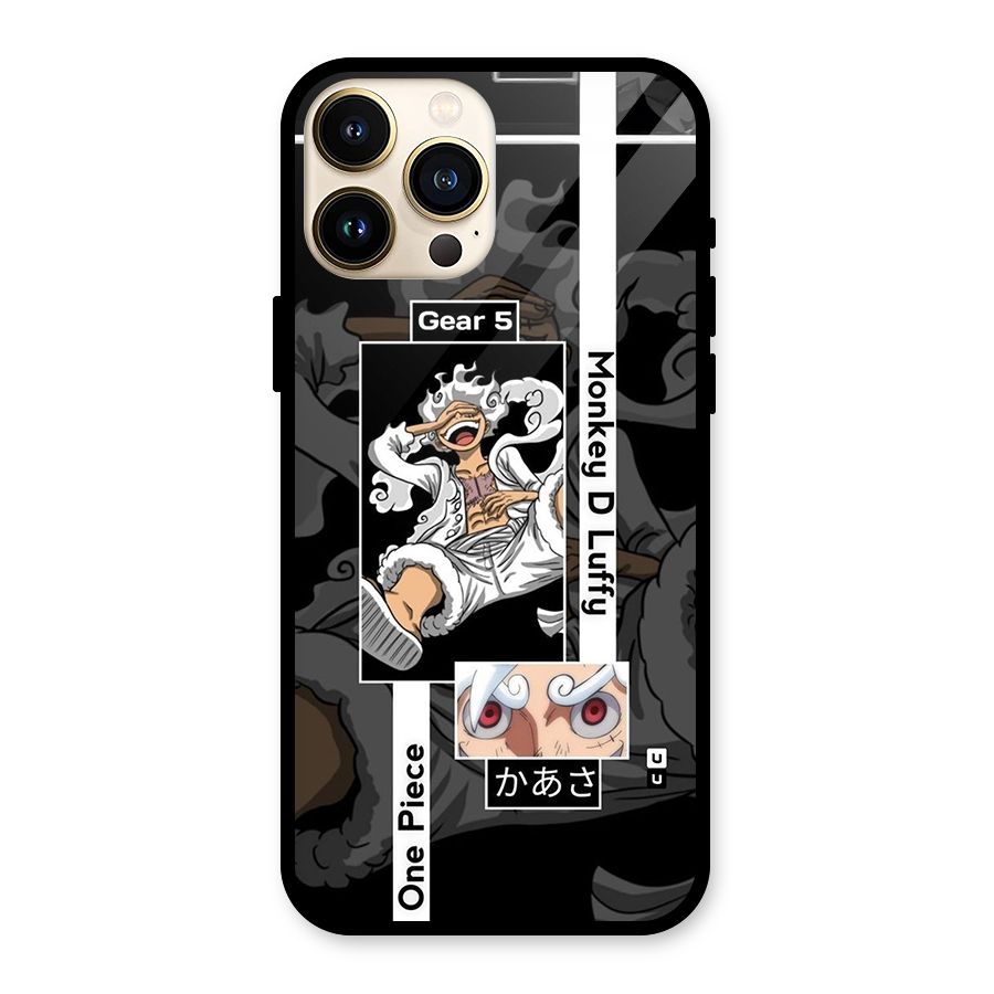 Monkey D luffy New Gear Glass Back Case for iPhone 13 Pro Max