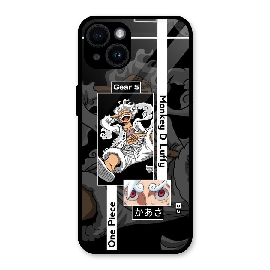 Monkey D luffy New Gear Glass Back Case for iPhone 14