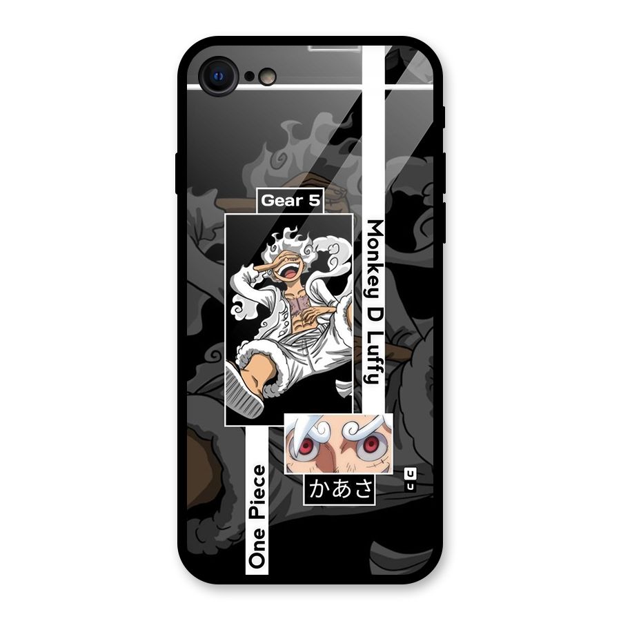 Monkey D luffy New Gear Glass Back Case for iPhone 7