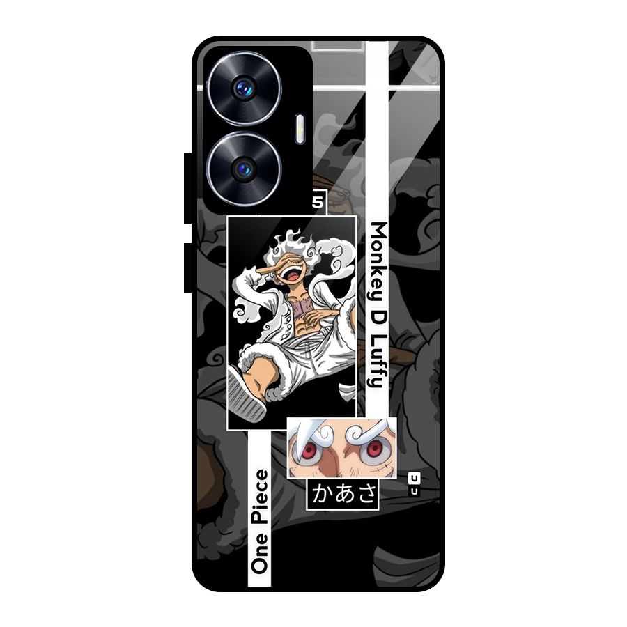 Monkey D luffy New Gear Glass Back Case for realme C55